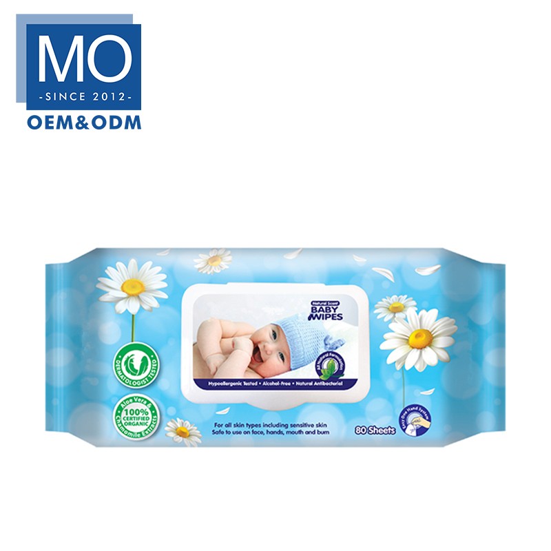 Baby purified water wipes indivdual wrapped OEM manufacturers