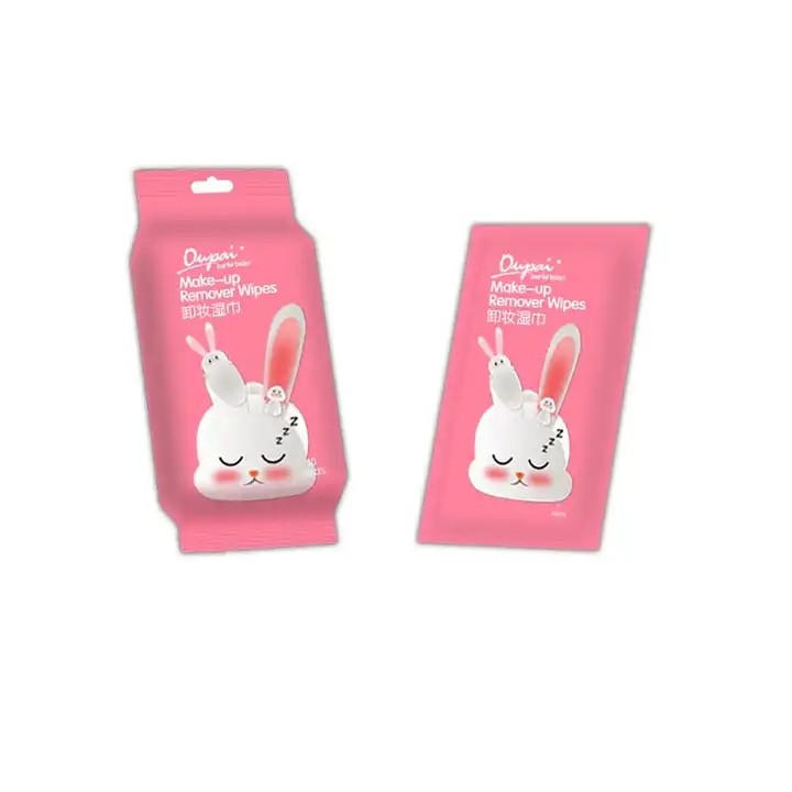 Wholesale Facial Wet Wipes for makeup removal disposable feminine cleaning Make Up Wipes