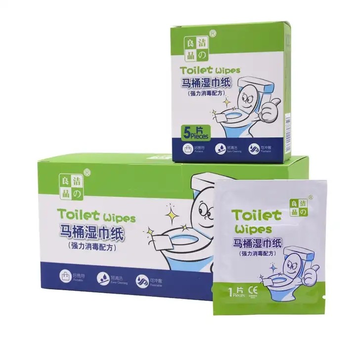 Biodegradable Single Packed Wet Flushable Cleaning Wipes Toilet Tissue Wipes
