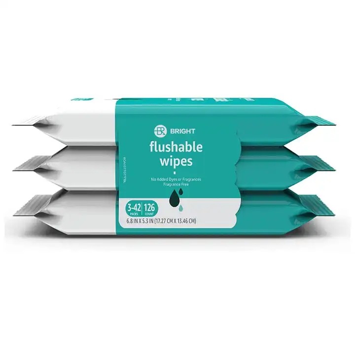 OEM Biodegradable Flushable Toilet Wipes For Adults Daily Use