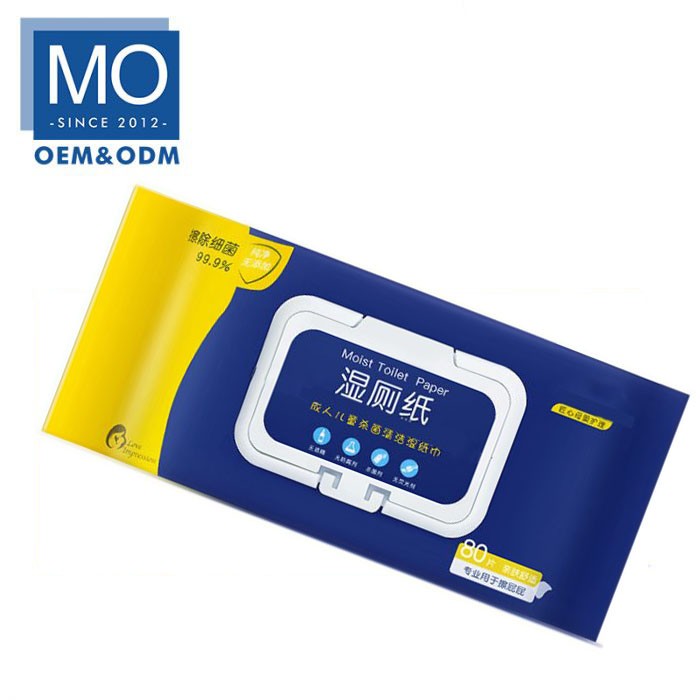 OEM personal wet toilet wipes flushable toilet paper