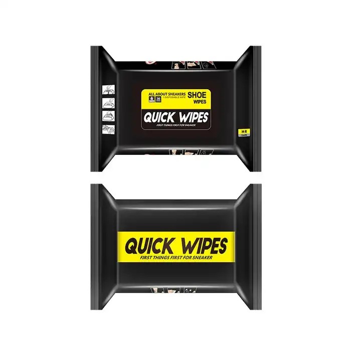Custom washing-free shoe cleansing wet wipes with your logo