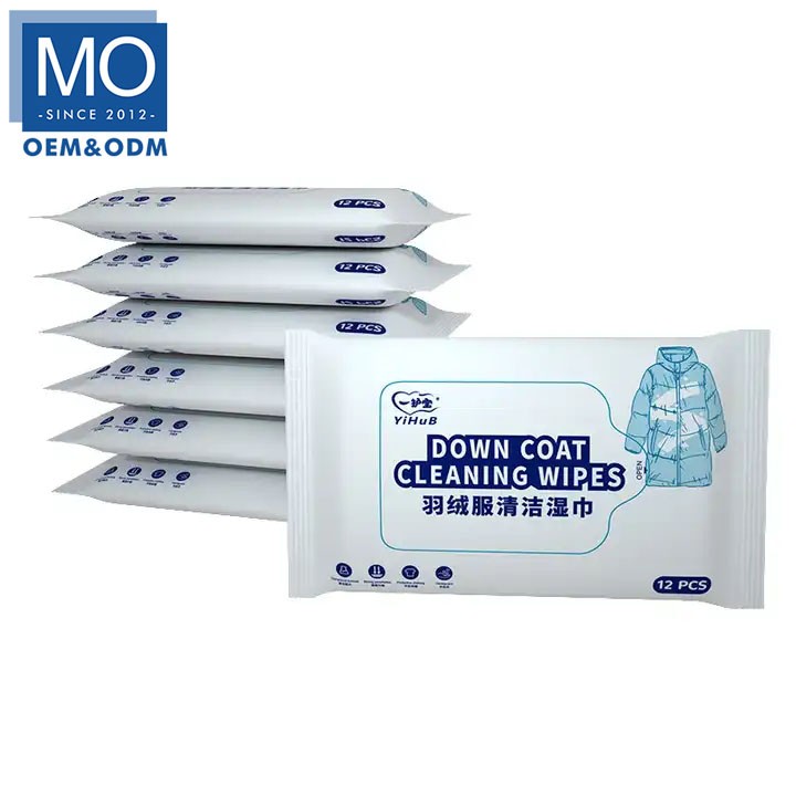 Oem Down Coat Cleaning wet Wipes for Clothes Stain Remover