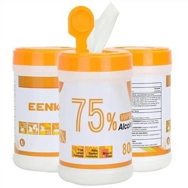 Oem Canister Cleaning Body Alcohol Wet Tissue Paper