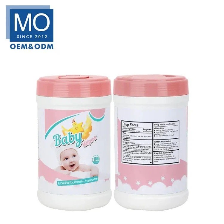 OEM canister baby wipes 7th generation baby tissue paper