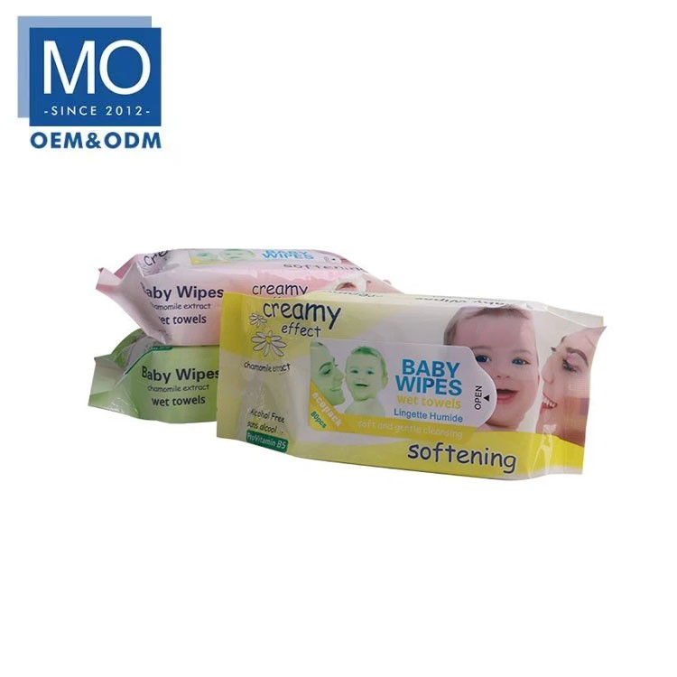 Custom baby wipes with aloe vera and vitamin E