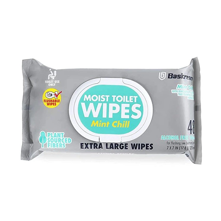 Wholesale extra large flushable toilet wipes alcohol free