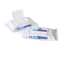 75% Alcohol eco friendly custom 50pcs cleaning alcoholic wipes